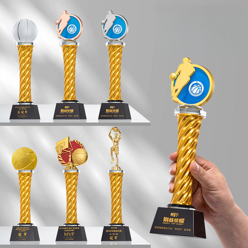 Badminton Championship - Seria sportowa kryształowy trofeum koszykówka piłka