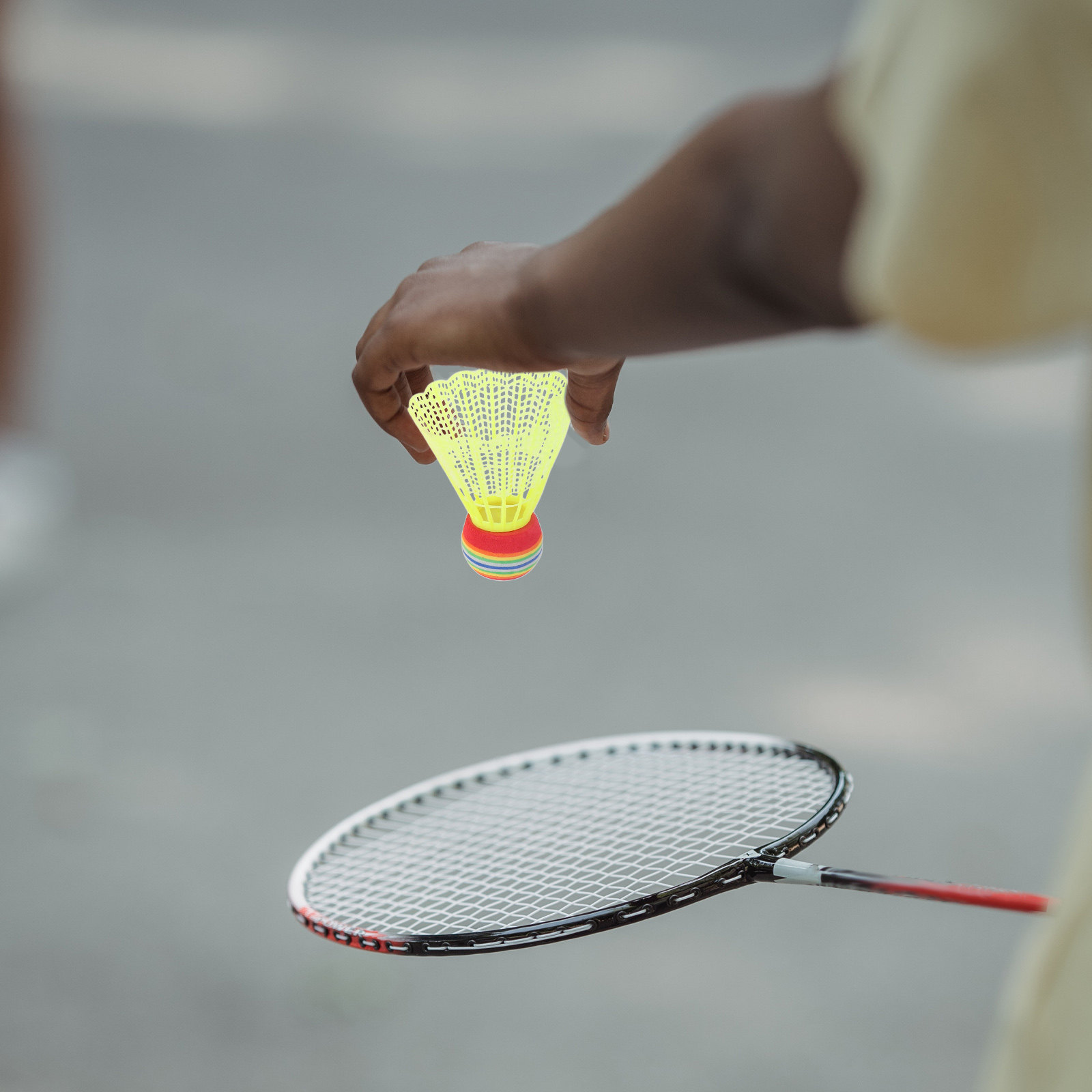 Badminton Materi - 12 sztuk kolorowych lotek do badmintona,