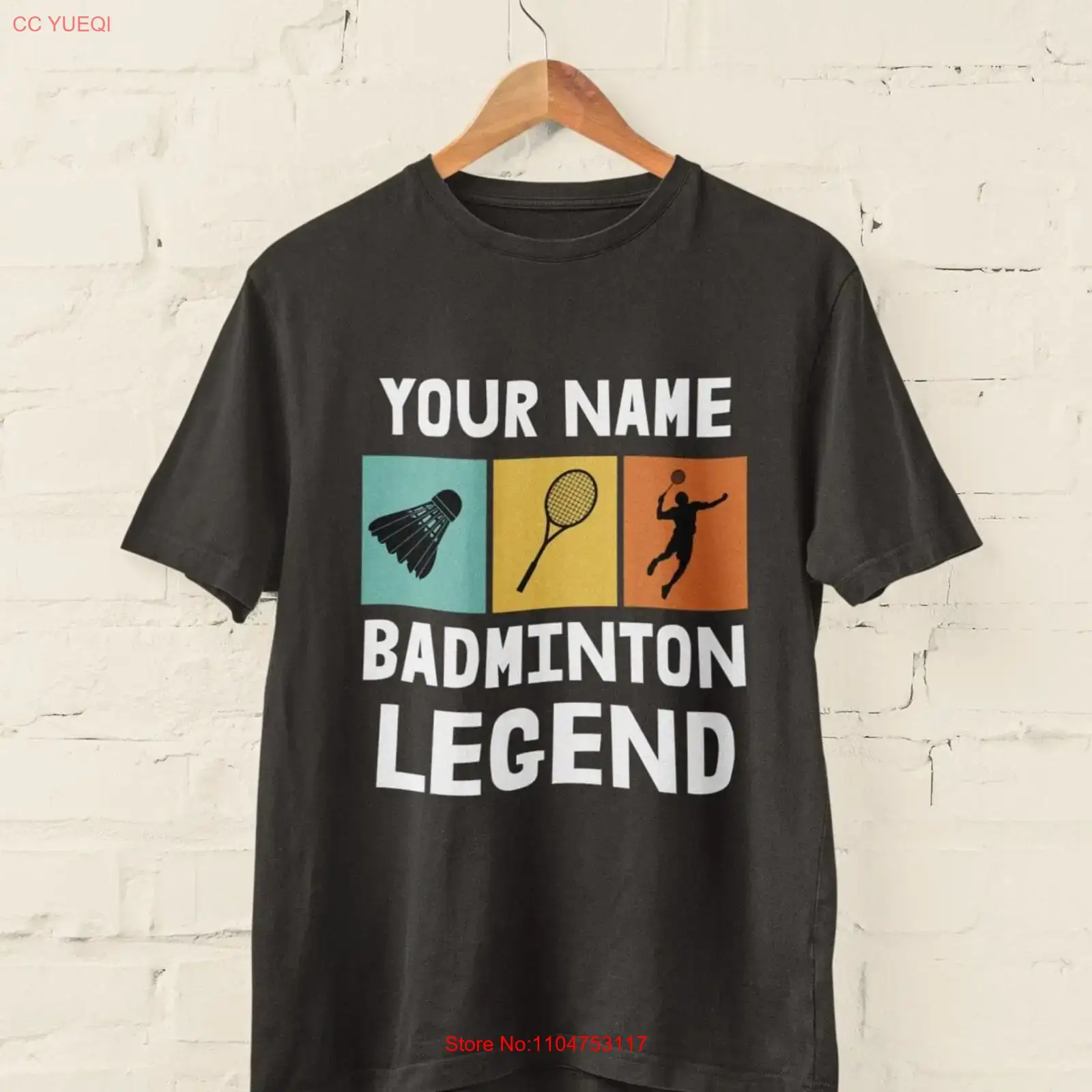 Badminton Legend - Spersonalizowana koszulka badmintonowa z legendarnym nadrukiem,